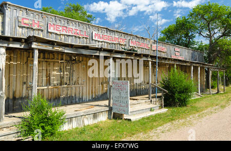 Abandoned museum in this South Dakota ghost town Stock Photo