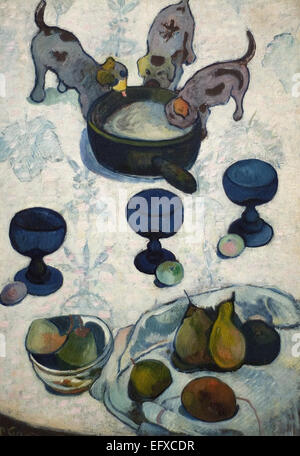 Paul Gauguin  Still Life with Three Puppies Stock Photo