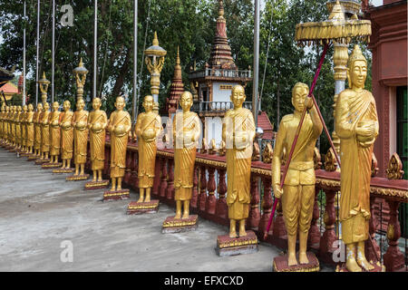 Cambodia, Sihanoukville, Wat Krom, Intra Ngean Pagoda Stock Photo