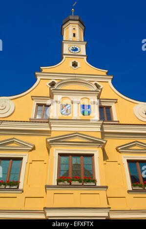 Friedberg, Town hall, Swabia, Bavaria, Aichach-Friedberg district, Germany, Europe. Stock Photo