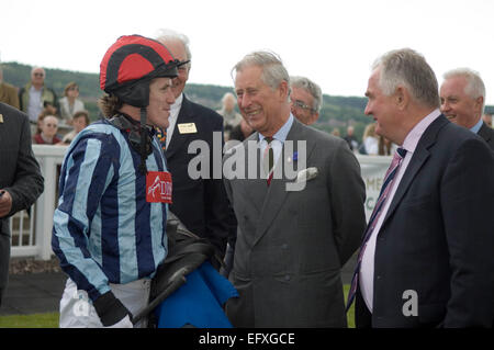 Tony McCoy, the champion jockey who has announced that he is to retire from racing at the end of the season. He is pictured chatting to Prince Charles at  Ffos Las Racecourse in Carmarthenshire, South West Wales in June 2011,  where he attended the Prince's Charities in Wales Race Day.