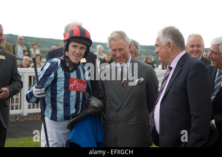 Tony McCoy, the champion jockey who has announced that he is to retire from racing at the end of the season. He is pictured chatting to Prince Charles at  Ffos Las Racecourse in Carmarthenshire, South West Wales in June 2011,  where he attended the Prince's Charities in Wales Race Day.