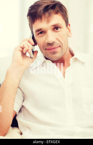 buisnessman with cell phone Stock Photo