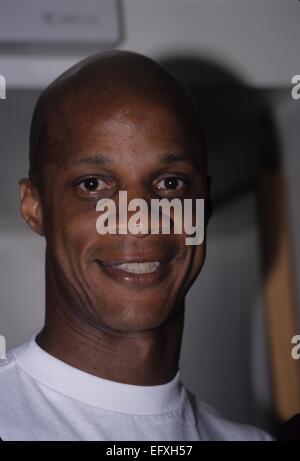 Darryl Strawberry of the New York Yankees at Anaheim Stadium in  Anaheim,California during the 1996 season. (Larry Goren/Four Seam Images  via AP Images Stock Photo - Alamy