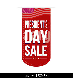 Presidents Day sale banner design over a white background Stock Photo