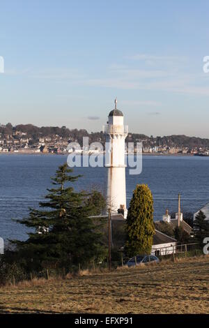 Light House Tayport Fife Scotland  February 2015 Stock Photo