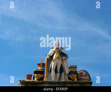 Statue of King George III at Weymouth, Dorset Stock Photo