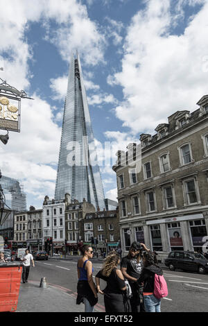 The Shard by Architect t Renzo Piano, Southwalk, Clouds, London, UK Stock Photo