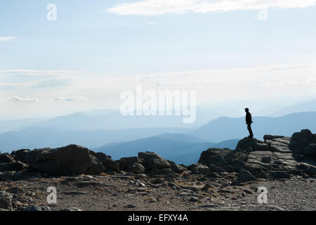 Sillouette on Mount Washington. Stock Photo