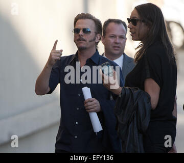 Hollywood, California, USA. 11th Feb, 2015. American actor and comedian David Spade arrives at Jimmy Kimmel Live! Wednesday afternoon in Hollywood. Spade plays Joe Dirt in the upcoming sequel 'Joe Dirt 2. Credit:  David Bro/ZUMA Wire/Alamy Live News Stock Photo