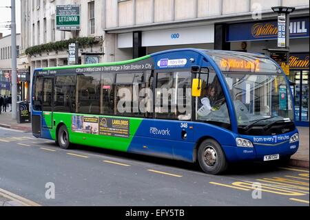 A Nottingham City Transport bus stop, Nottingham, England, U.K Stock ...