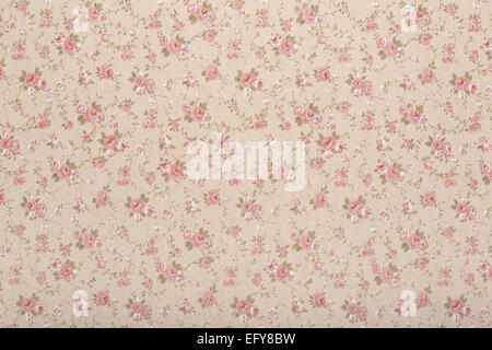 Tapestry textile pattern with rose floral, romantic texture background Stock Photo