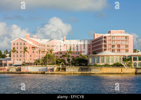 Hamilton Princess Hotel Bermuda as viewed from Hamilton's harbor. Stock Photo