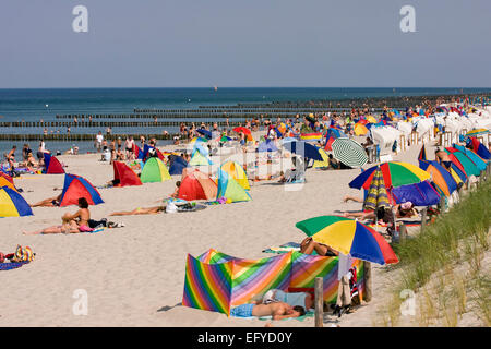 Beach at Prerow, Island Darss, Germany Stock Photo