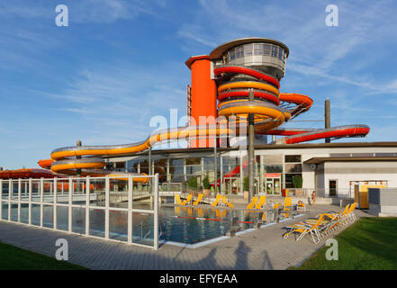 Thermalbad Sonnentherme, Lutzmannsburg, Mittelburgenland, Burgenland, Österreich Stock Photo