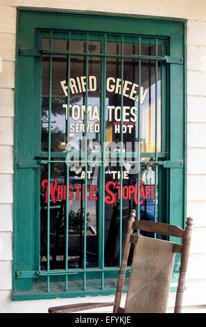 The Whistle Stop Cafe in Juliette, Georgia, USA, was the location for a popular 1991 Hollywood movie, 'Fried Green Tomatoes.' Stock Photo