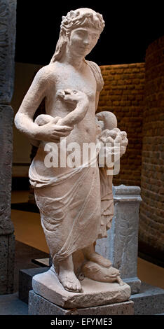 Goddess of healing Hygieria, 3rd C. AD Roman Germanic Museum Cologne Germany Stock Photo