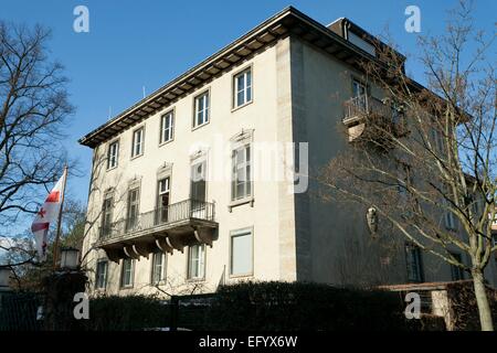 embassy building of the republic of Georgia in Berlin, Germany, photo: February 05, 2015. Stock Photo