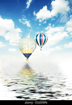balloons air travel adventure summer Stock Photo