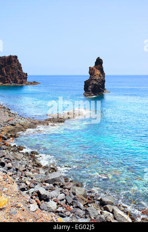 Rocky coast at El Hierro island, Canaries Stock Photo