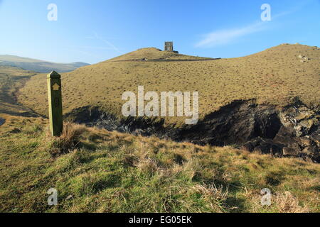 Doyden castle, Doyden point, Port Quin, North Cornwall, England, UK Stock Photo