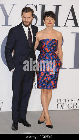 London, UK, UK. 12th Feb, 2015. Jamie Dornan attends the UK Premiere of 'Fifty Shades Off Grey' at Odeon Leciester Square. © Ferdaus Shamim/ZUMA Wire/Alamy Live News Stock Photo