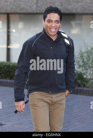 Kelly Hoppen and Piers Linney outside ITV Studios  Featuring: Piers Linney Where: London, United Kingdom When: 11 Aug 2014 Stock Photo