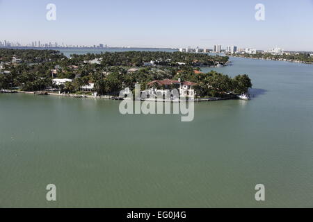 USA, Florida, Miami, Miami Beach, Isle of Normandy Stock Photo