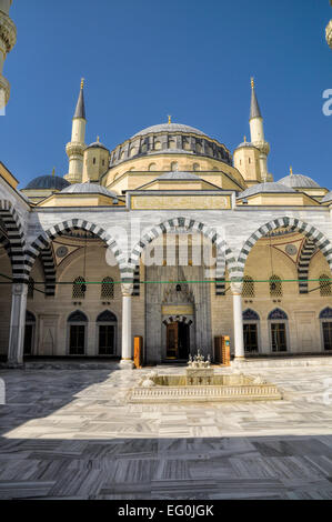 Mosque in Ashgabat, capital city of Turkmenistan Stock Photo