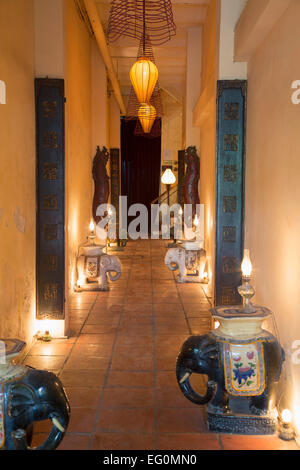 Entrance to Temple Club Bar and Lounge, Ho Chi Minh City, Vietnam Stock Photo