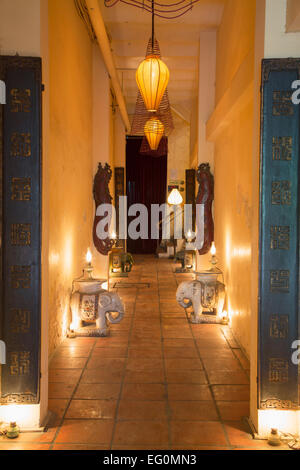 Entrance to Temple Club Bar and Lounge, Ho Chi Minh City, Vietnam Stock Photo