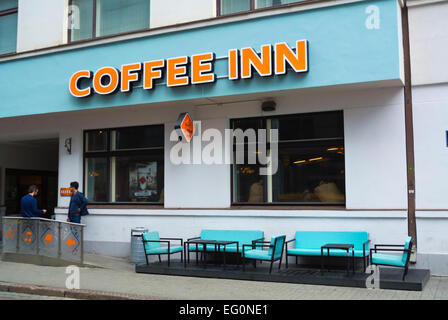 Modern cafe, old town, Riga, Latvia, the Baltic States, Europe Stock Photo