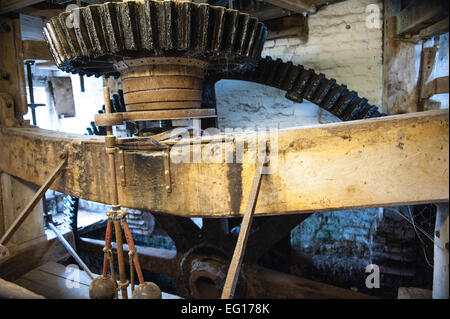 Pakenham watermill Suffolk interior Stock Photo