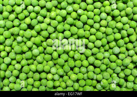 frozen peas green beans texture pattern background Stock Photo