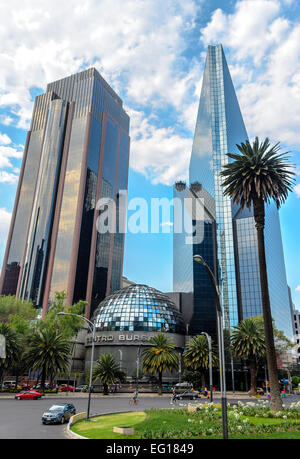 Mexican Stock Exchange or Bolsa Mexicana de Valores in Paseo de la Reforma, Mexico Stock Photo