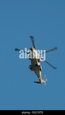 Royal Navy Merlin MK2 Helicopter Stock Photo