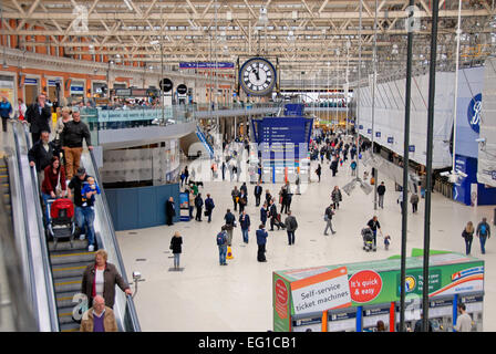 Waterloo railway station, London, England Stock Photo