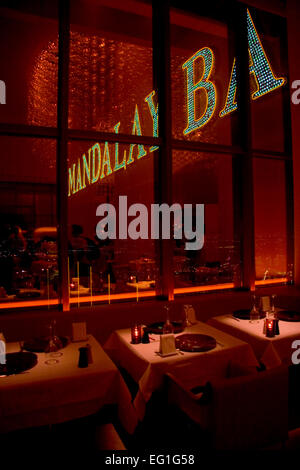 Alain Ducasse's lavish $14 million Mix restaurant atop the hotel at Mandalay Bay, Las Vegas Stock Photo