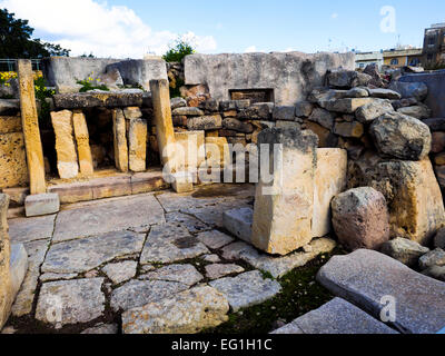 The archaeological complex of Tarxien Temples - Malta Stock Photo