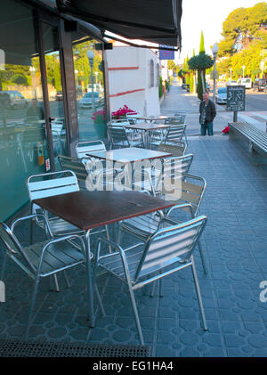 Street cafe, Tarragona, Catalonia, Spain Stock Photo