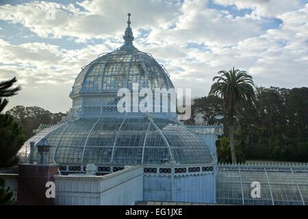 The Victorian Conservatory of Flowers botanical garden in Golden Gate Park, San Francisco, California. Stock Photo
