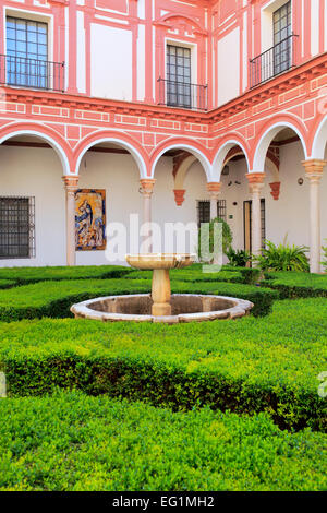 Courtyard, Museum of Fine Arts (Museo de Bellas Artes), Seville, Andalusia, Spain Stock Photo