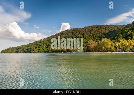 Monkey Beach in the Penang National Park in Penang, Malaysia. Stock Photo