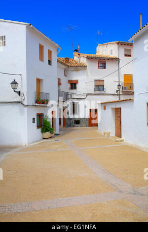 Street in old town, Requena, Valencian Community, Spain Stock Photo