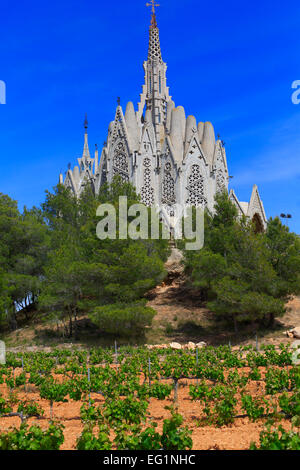 Montserrat Church in Montferri, Alt Camp, near Tarragona, Catalonia, Spain Stock Photo