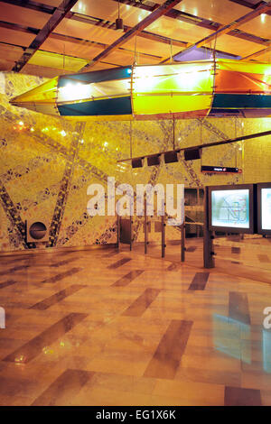 Olaias metro station main hall, Lisbon, Portugal Stock Photo