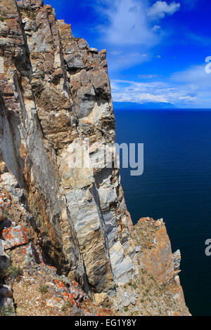 Olkhon island, coast between Khoboy and Ugury, Baikal lake, Russia Stock Photo