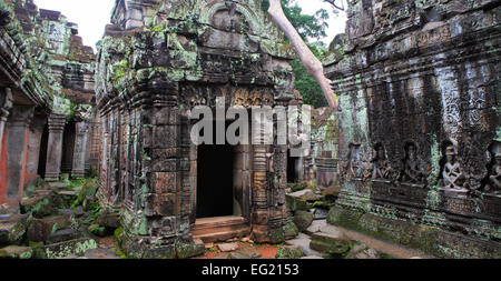 Preah Khan temple (12th century), Angkor, Cambodia Stock Photo
