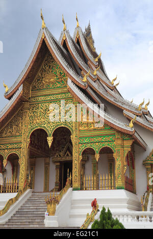 Wat Haw Pha Bang, Buddhist temple, Luang Prabang, Laos Stock Photo