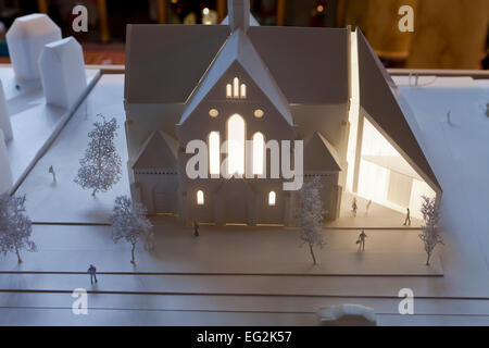 Architectural model for church building - USA Stock Photo